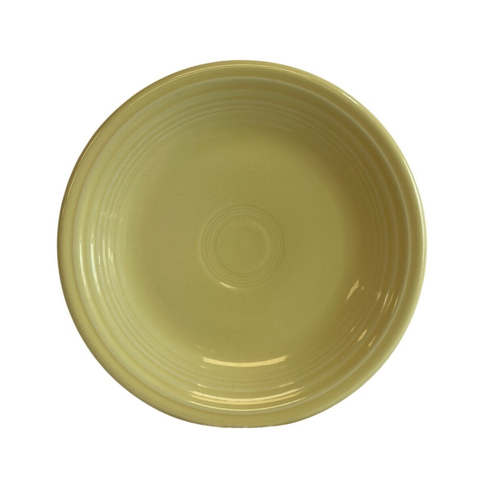 Fiesta HLCC Sunflower Yellow Dessert Plate Saucer Homer Laughlin China Lead Free